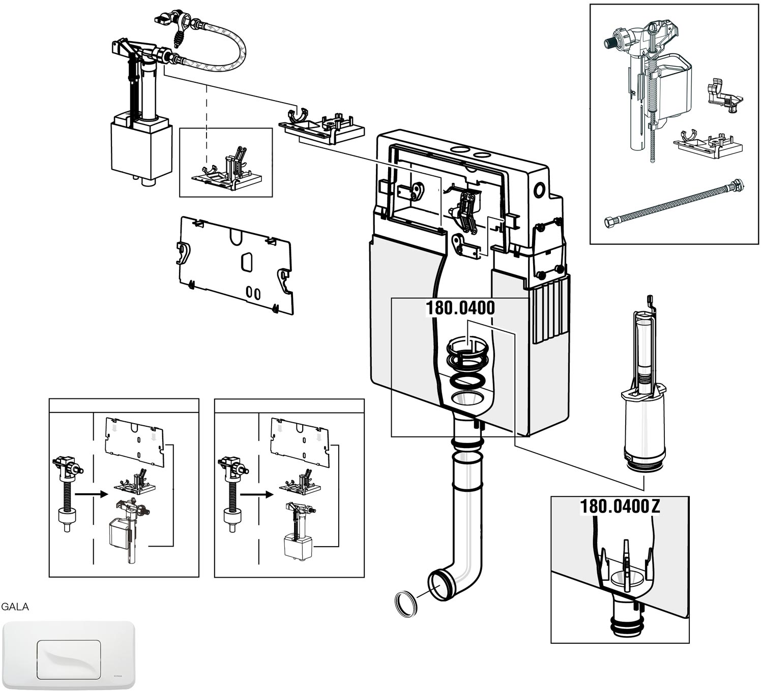 Schwab UP 180 manufacturer exploded parts diagram