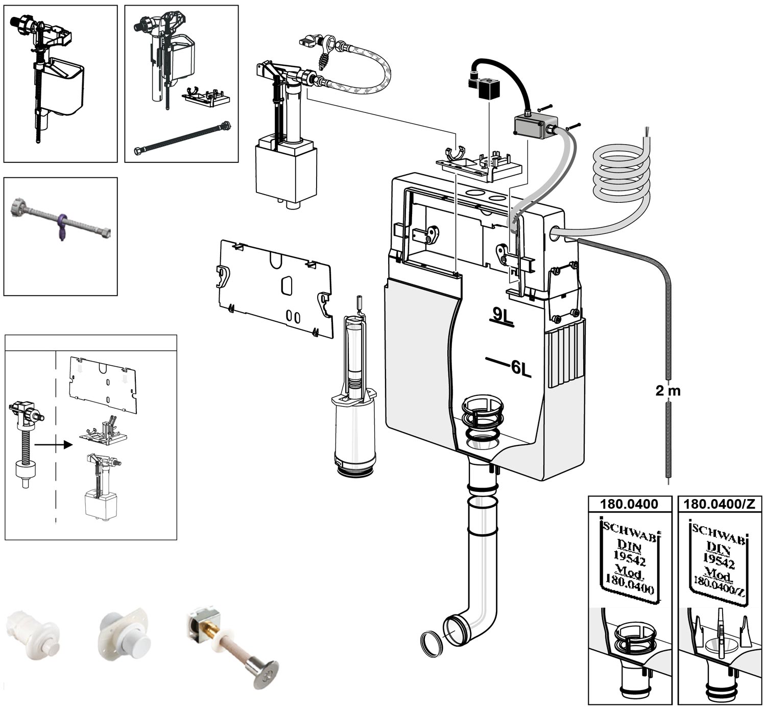 Schwab UP 183 manufacturer exploded parts diagram