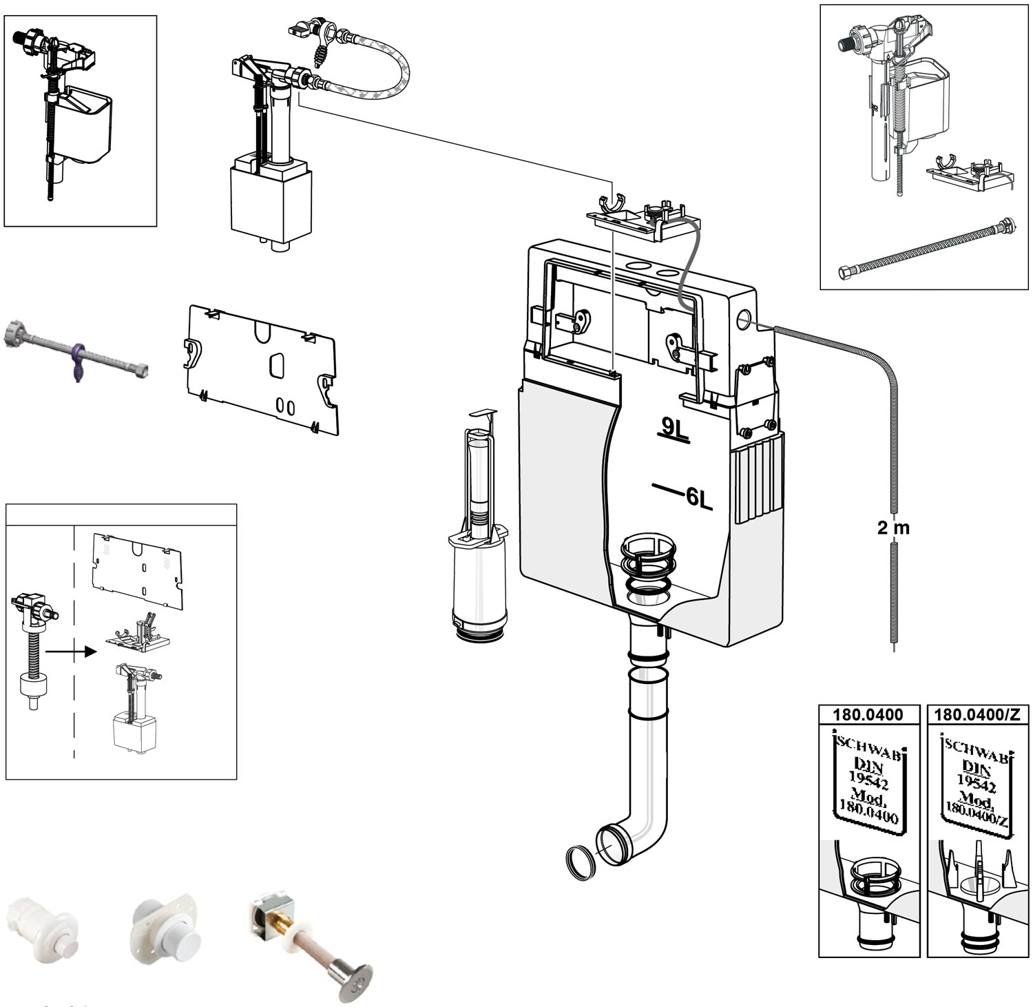 Schwab UP 184 manufacturer exploded parts diagram