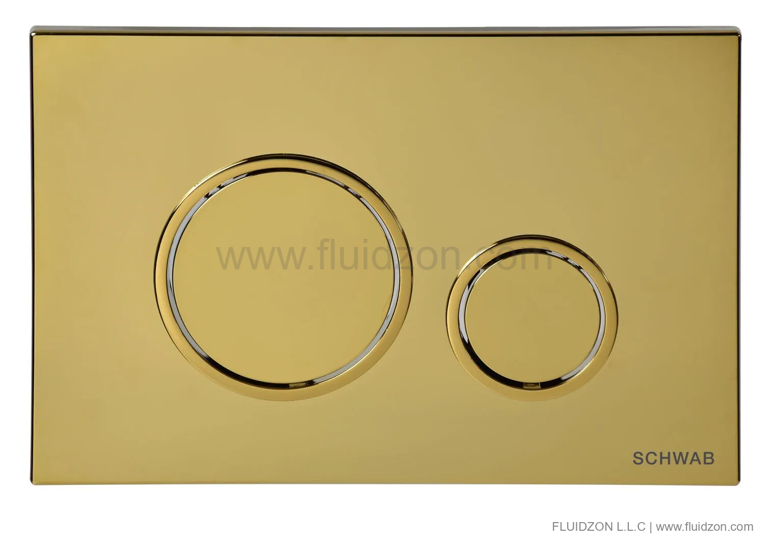 Flushing plate VELA, gold, article P47-0140-0250