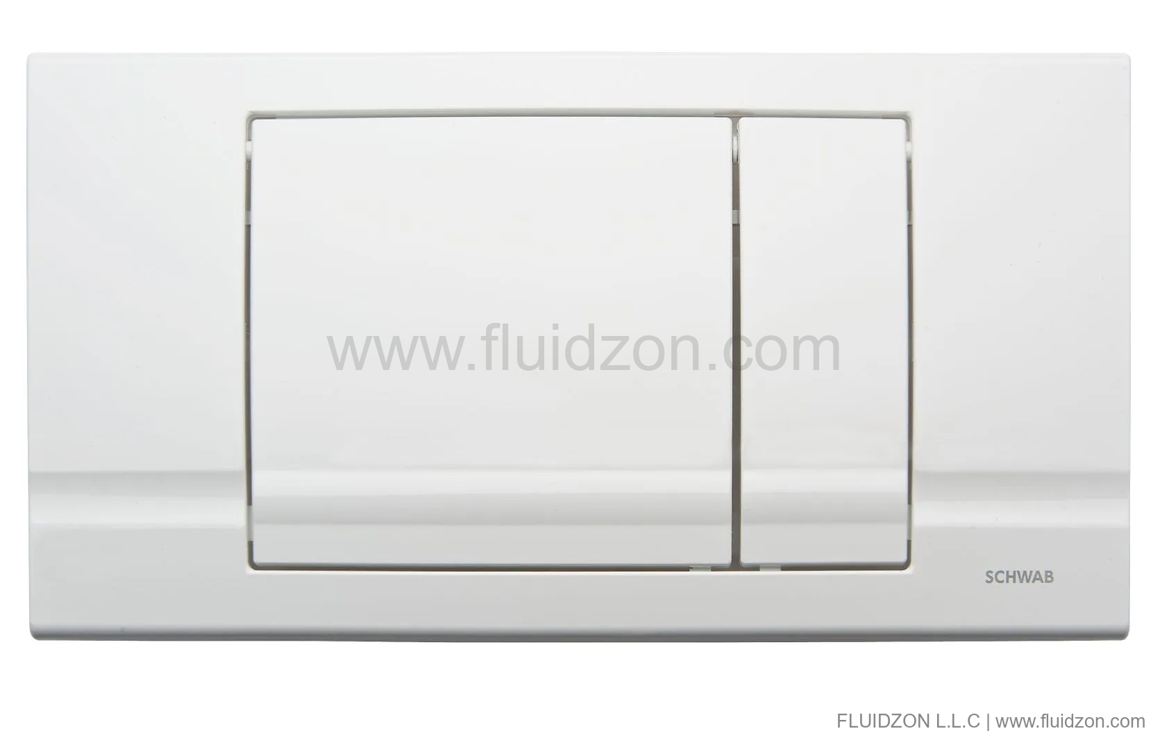 Flushing plate RIVA DUO, white