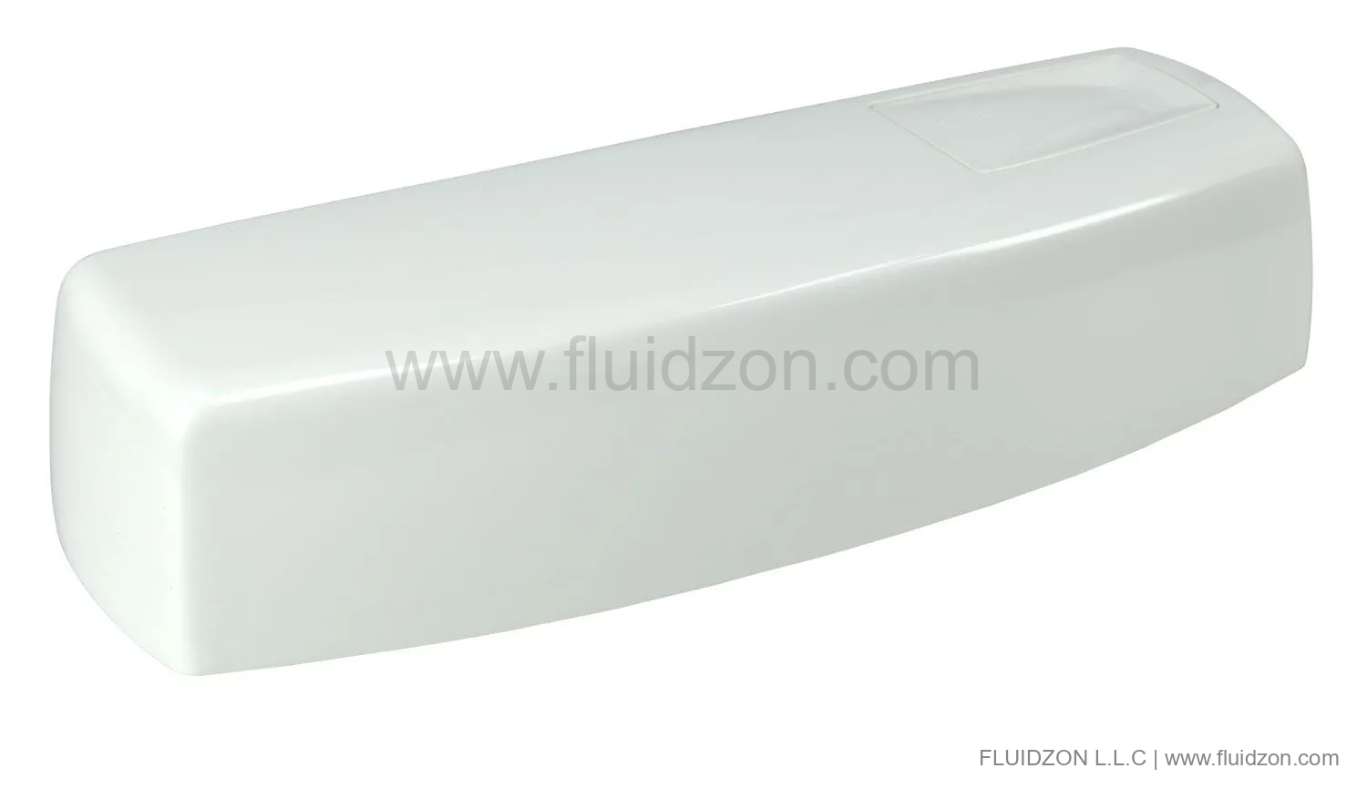 Cistern cover with function button, white