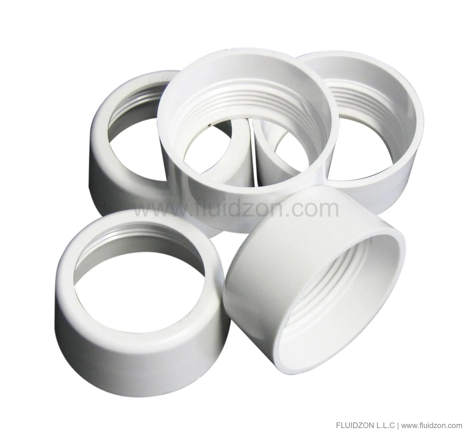 Bag of nuts for flush pipe white (5 pc.)