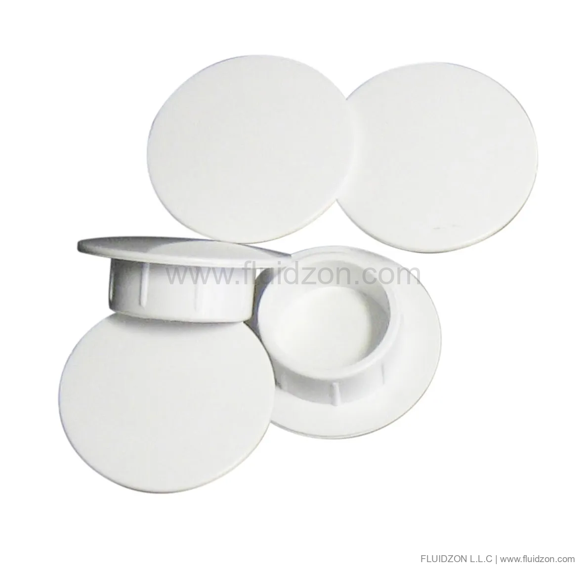Bag of decoration caps, white (5 pc.)